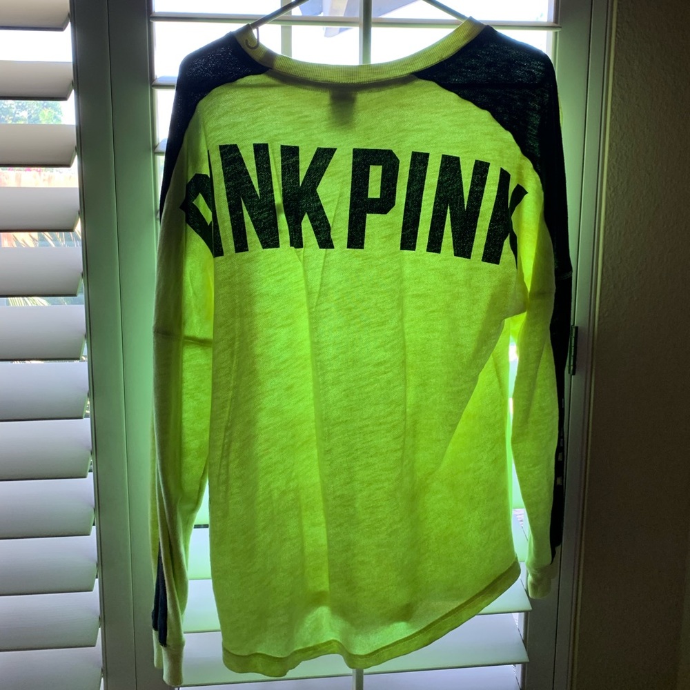 Neon green PINK sweater